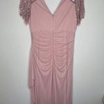XScape Asymmetrical Purple Pink Gown V-Neck Sleeveless Photo 0