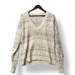 Vtg Robert Scott Ltd Women Linen Cotton Open Knit Sweater M Relaxed Slouchy Boho Tan Size M Photo 1