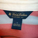 Brooks Brothers  Pink and Gray Striped Polo Photo 3