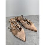 Jeffrey Campbell Flats Size 6 Pointed Toe Satin Finish Rhinestones Photo 1