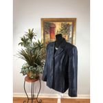 Le Suit  Size 18 Navy Blue Metallic Button Lapel Notch Collar Long-sleeve Jacket Photo 3