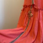 Free People  Salmon Embroidered Beaded Mesh Back Dress Photo 96