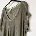 Free People  FP Beach Keep Me V-Neck Burnout Tee Size Small Photo 1