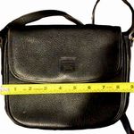 BURBERRYS Tumbled Black Leather Magnetic Close Nova Check Lining Crossbody Bag Photo 4