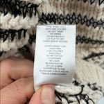 Sam Edelman Chunky Knit Striped Sweater Neutral Black Beige Textured Cozy Sz L Photo 7