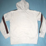 𝅺LIBERTADOR hooded sweatshirt dark green and red stripes on long sleeves size M White Size M Photo 1