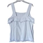 J.Crew  white cotton tank top size medium Photo 1
