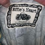 Effie’s Heart pear S square neck full skirt pinup girl knit sundress Green Photo 3
