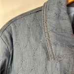JACHS Girlfriend NEW YORK Quilted Denim Jacket Blue Size‎ XL Snap Front Casual Photo 2