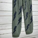 Macaron Knit Lounge Pants Women’s Small Green Lightning Bolt Joggers Photo 5