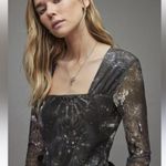 All Saints Women’s Tara Liza Bodysuit in Black sheer 2 Photo 0