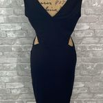 AFRM Black Cutout Ribbed MIDI Dress Size L Photo 4
