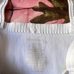 Free People  white ribbed square neck tank top Photo 3