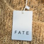 Fate NWT Distressed Sweater lightweight 900 Tan Photo 7