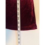 Umgee Velvet Sequin Sleeve Top Size Womens M Blouse Burgundy Party Holiday Photo 10