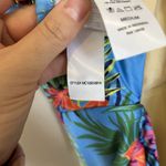 Modcloth ‎ The Jenny Floral Tropical One-Piece Swimsuit - Blue Medium Photo 5