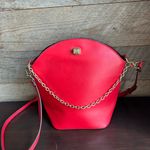 Antonio Melani Red and Gold Crossbody Bag with Structured Design Photo 8