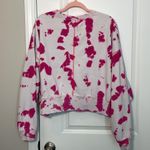 Nike Women's Sportswear Oversized Fleece Pink Tie-Dye Crew Sweatshirt medium Photo 8