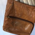 Fossil super soft brown leather crossbody bag Photo 3