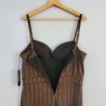 Haute Monde Bronze Shimmer Spaghetti Strap Wide Leg Pantsuit XL NWT Photo 4