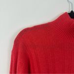 J.Crew | Coral Ribbed Turtleneck Sweater Merino Wool Blend Size XS Photo 1