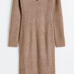 H&M Beige Rib-Knit Dress Photo 2