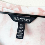 Ellen Tracy  Coral Tie Dye Scoop Neck Tee Shirt Women’s L Photo 4