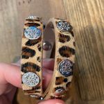 Rustic Cuff Macy Double Wrap Cheetah Print with Silver Photo 0