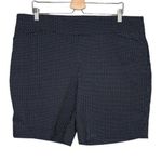 Hilary Radley  navy geometric 9” chino Golf Dress shorts size XXL Photo 0