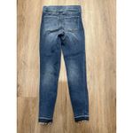 Spanx  Distressed‎ Ankle Skinny Jeans Raw Hem Small Wash Photo 2