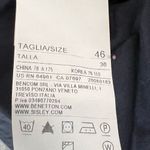 United Colors Of Benetton Stile Benetton Pants Women US 10 Blue Cotton High Waist Pleated Trousers Classic Photo 13