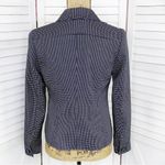Jones New York Swiss Dot Knit Blazer Jacket Black White 4P Photo 4