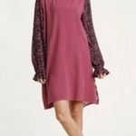 Umgee Berry Floral Flowy Linen Blend Dress Photo 1