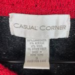 Vintage 90s Y2K Casual Corner Snowflake Zip Cardigan Sweater Small Lambswool Gray Photo 4