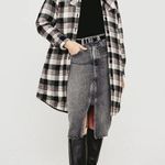 AG Adriano Goldschmied NEW Adriano Goldschmied Haruko Vintage A-Line Skirt in Washed Black Women's 25 Photo 7