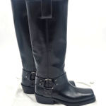 Valentino Garavani Valentino Rockstud Knee-high Leather Boots Black Photo 0