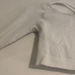 Lululemon  White Cropped Long Sleeve Photo 1