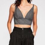 Free People NWOT  Intimately Plaid V-Neck
Cropped Bra Top size XS Photo 0