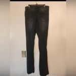 SheIn sxy black skinny flare raw hem Distressed jeans size 28x32 Photo 1