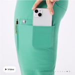 FIGS  Surgical Green High Waisted Yola Scrub Pants M/P Photo 5