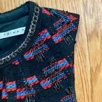 Trina Turk  Good Night Tweed Black Red Sheath Dress Womens 2 Photo 5