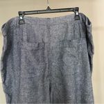 Liz Claiborne  20W Linen Blend Textured Cropped Pants Summer Resort Vacation Photo 4