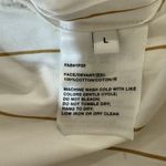 Lafayette‎ 148 New York Ruxton Button Up Shirt Womens Large White Gold Business Photo 5