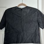 Brand New T by Alexander Wang Leather Lambskin Leather Color block Top Size 2 White Photo 2