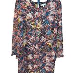Love, Fire Smoldering A-Line Flare Sleeve Lined Dress Colorful Size XL Photo 2