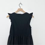 Nation Ltd Sissy Ruffled Black Dress Tiered Midi Sundress size Small Photo 5