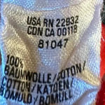 Vintage Hauber Sporting Life Floral Button Front & Back Germany Size 8 Red Photo 7