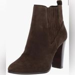 Nine West  Women's Crimson Suede Ankle Boot, Dark Green, 8.5 M US Photo 3
