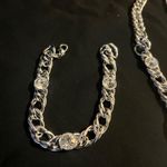 Kenneth Jay Lane necklace and bracelet set with with large crystals. Photo 8