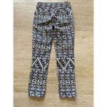 Tory Burch  Acoma Print Cropped Skinny‎ Jeans Riviera Blue Size 25 Photo 4